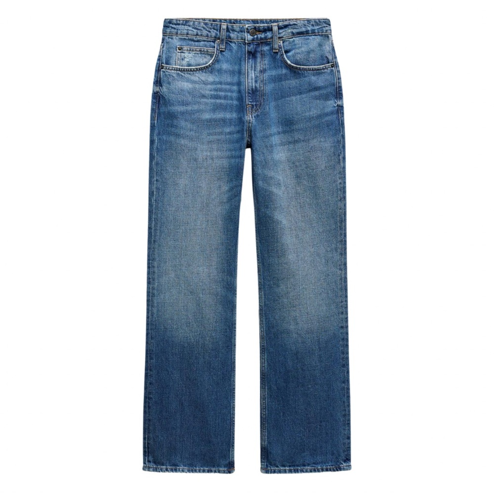 Zara ZW Collection Straight Cut Midrise Jean Size 6